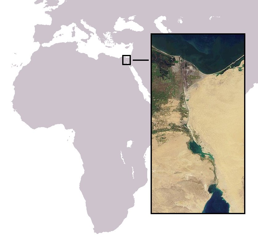 location of the Suez Canal